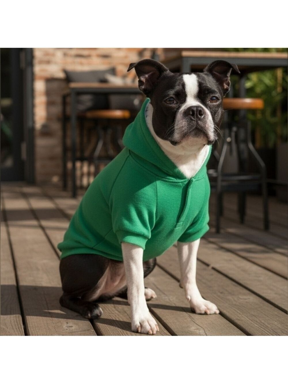 Dog Hoodie Green Large #DGC9